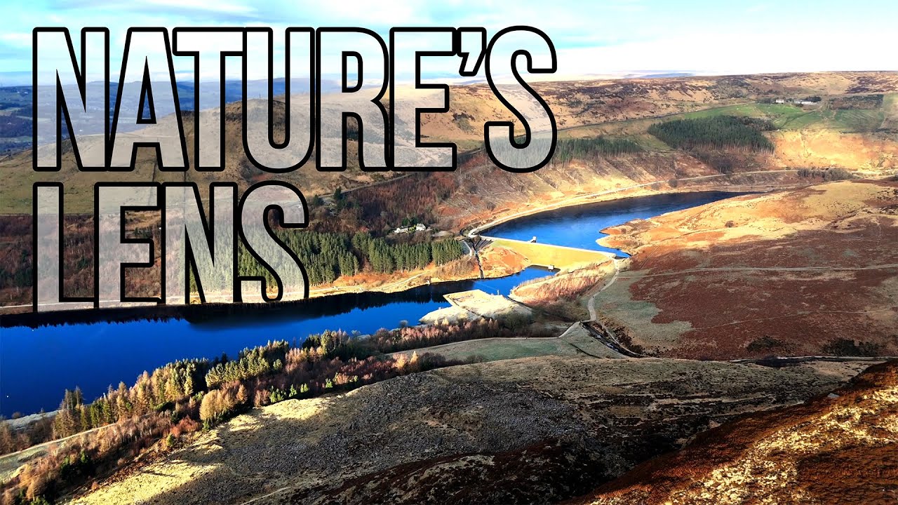 Amazing Views at local beauty Dovestones Reservoir on a Cold Winter Day Spot DJI Mini 4 PRO
