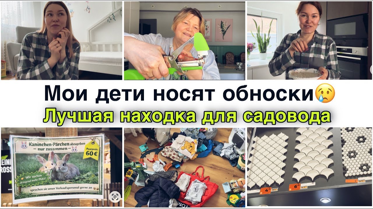 🇩🇪 бедные мои дети , носят обноски / находка для садовода / сколько стоят животные в Германии / влог