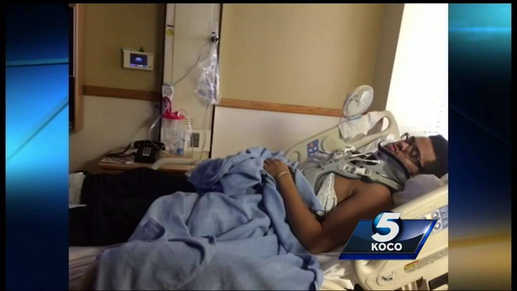 Injured gymnast recovers after broken neck
