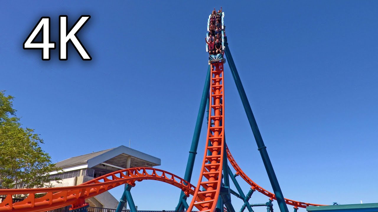 Ice Breaker 4K off-ride SeaWorld Orlando