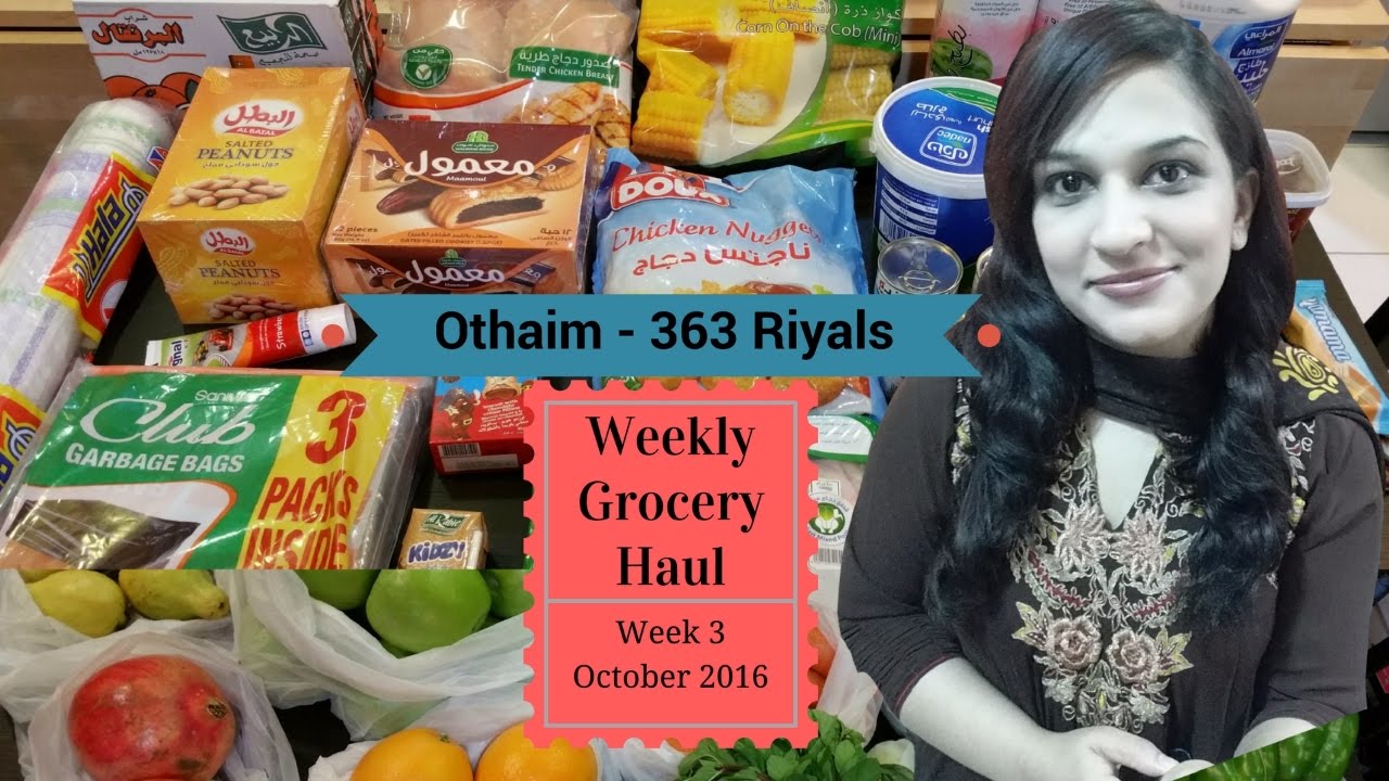 Vlog 10 - Weekly Grocery Haul October Week 3 - 2016 - Healthy Meals on a Budget - Naush Vlogs