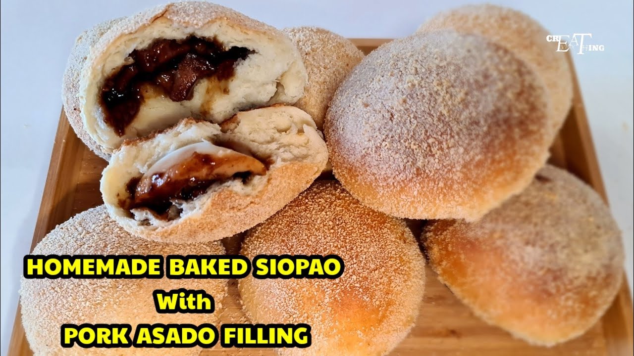 Baked siopao | with pork asado | toasted siopao