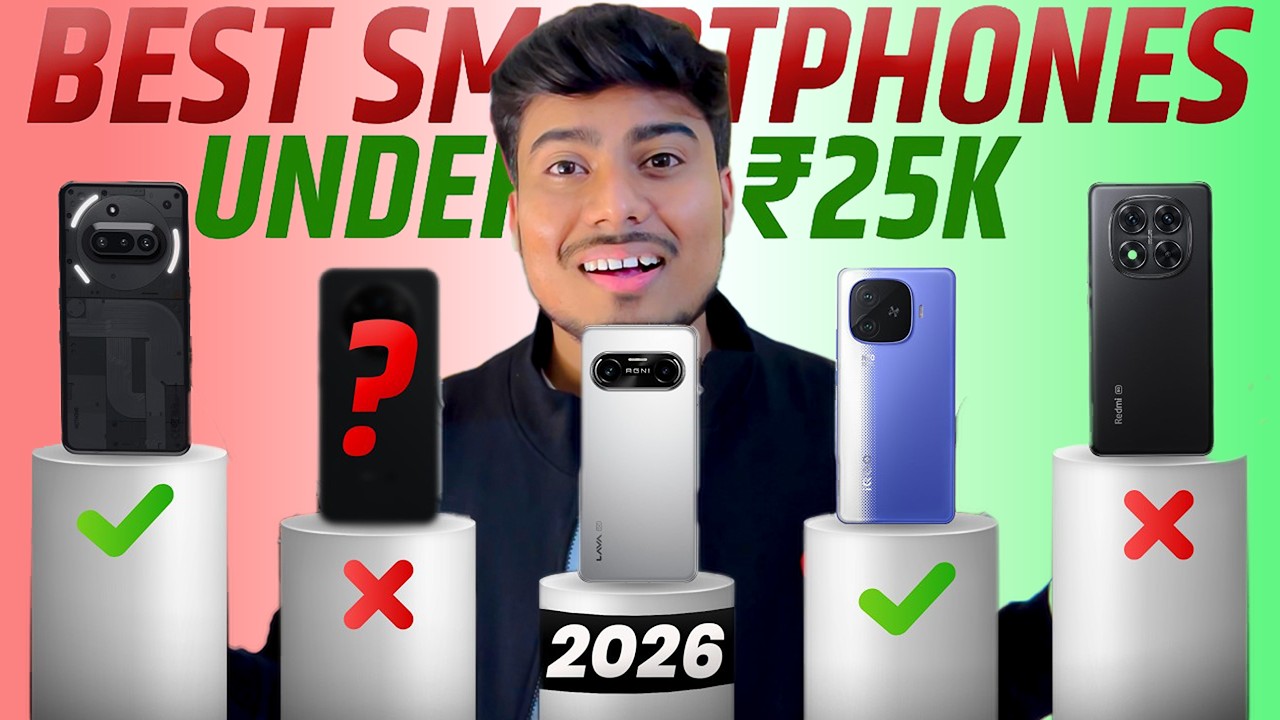 Top 5 Best Smartphones Under ₹25000 Budget⚡ February 2026