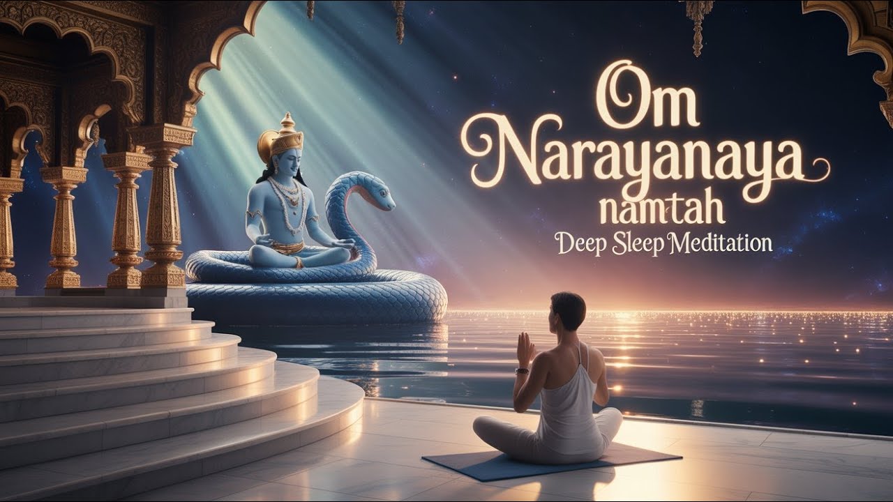 Om Narayanaya Namah Meditation for Deep Sleep | Powerful Vishnu Mantra for Relaxation