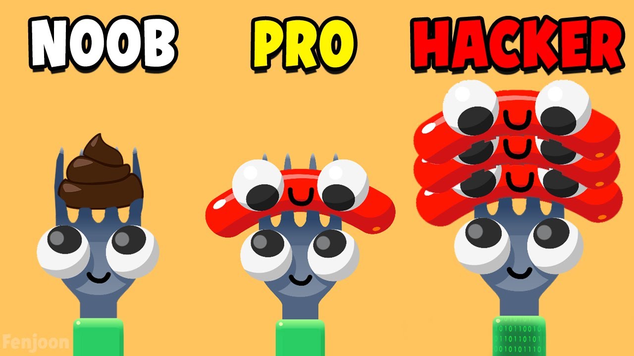 NOOB vs PRO vs HACKER - ForkNSausage