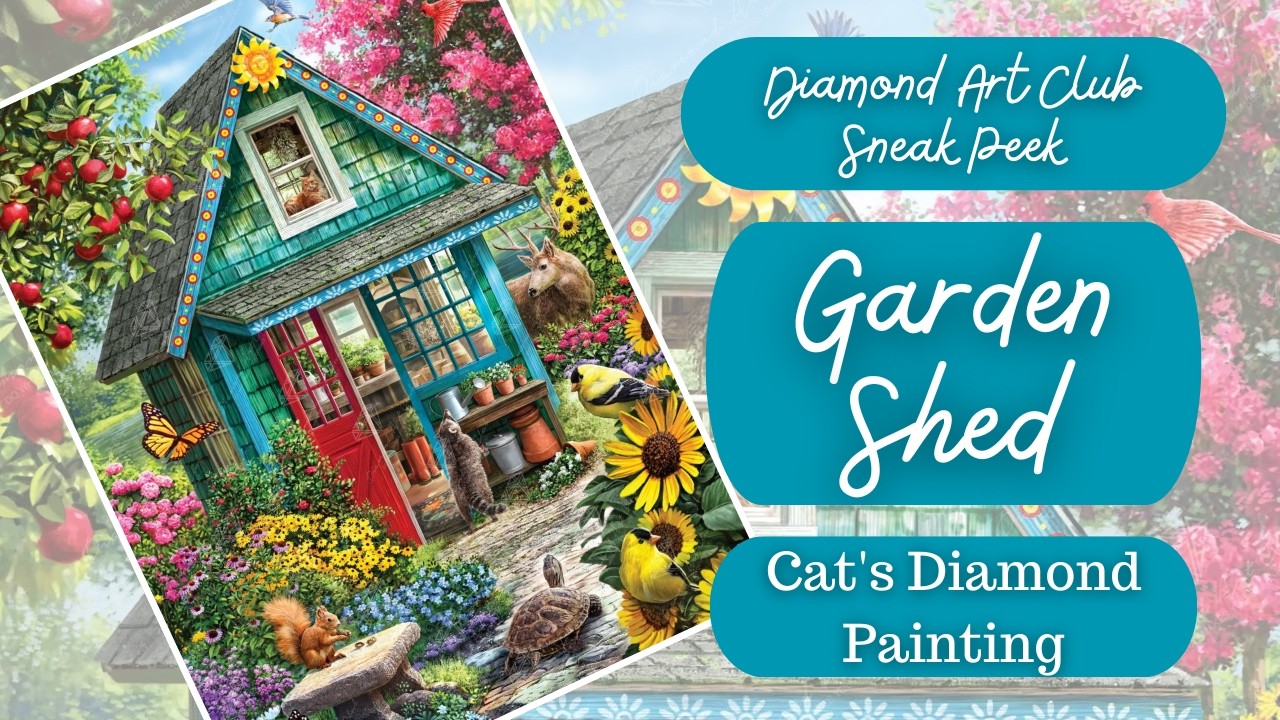 Diamond Art Club Sneak Peek | Garden Shed by Larry Jones | The Colours!!!