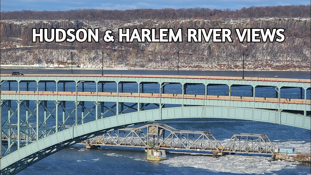 🔴NYC LIVE CAM🚆Amtrak Along the Hudson River + City Sounds ASMR