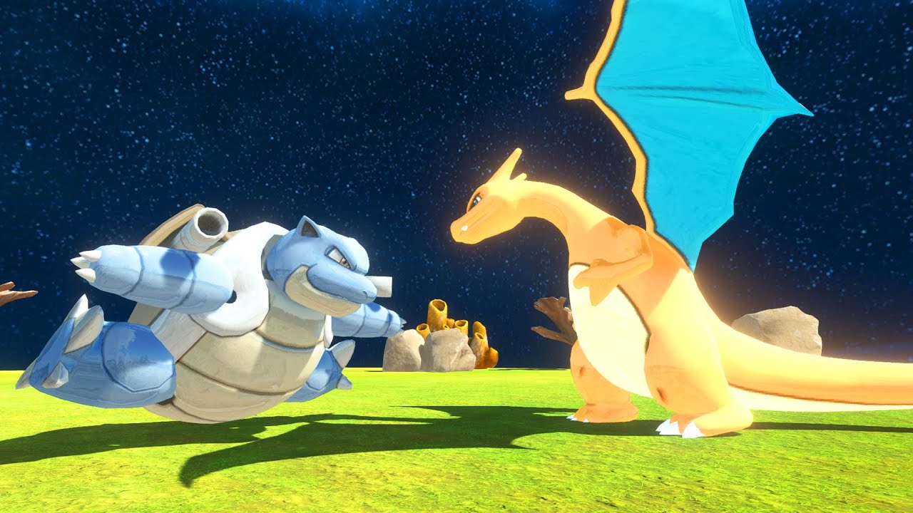 ARBS Pokemon Battle  Charizard Vs Blastoise