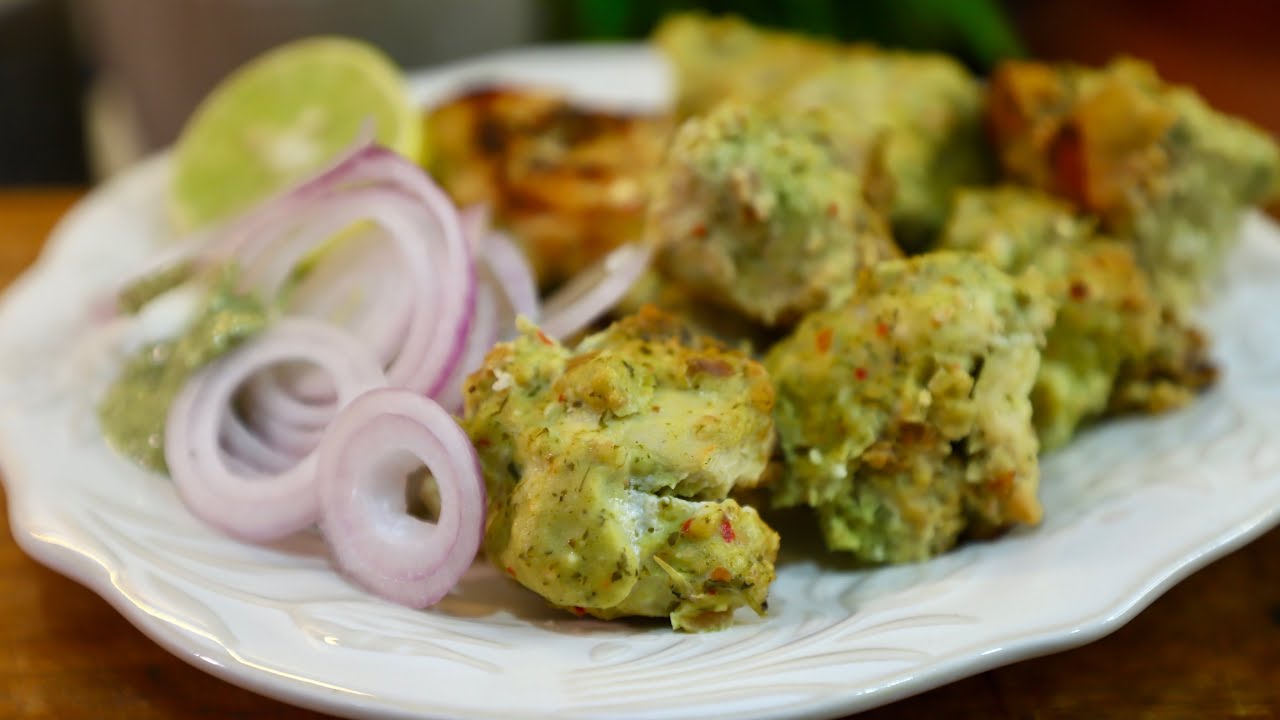 ১০ মিনিটে বানিয়ে ফেলুন তেল ছাড়া চিকেন বাদামি কাবাব  || No oil Chicken Kebab 