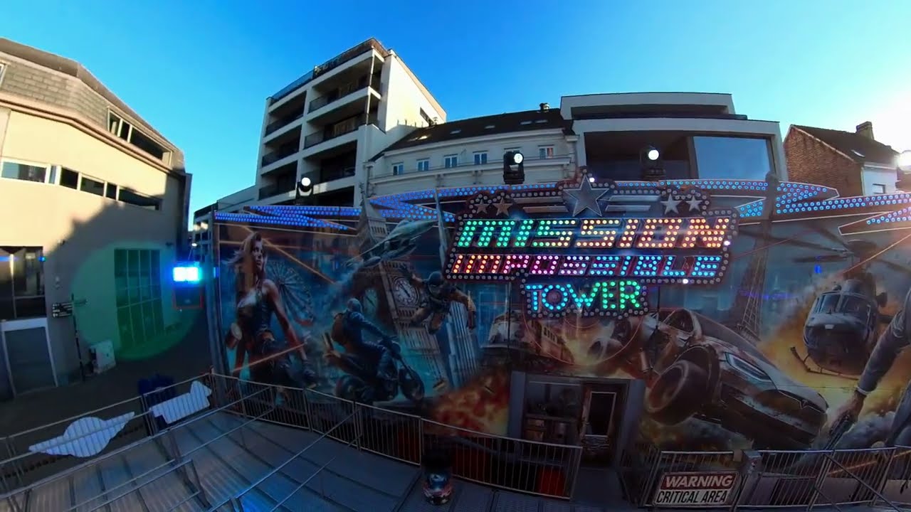 Mission Impossible Tower - Verwijk/Bufkens (Onride) Aalst Winterfoor 2026 4K