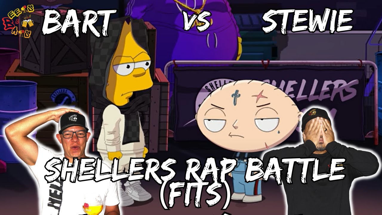 BART VS. STEWIE?? | Americans React to Bart Simpson vs Stewie Griffin - Shellers Rap Battle FITS