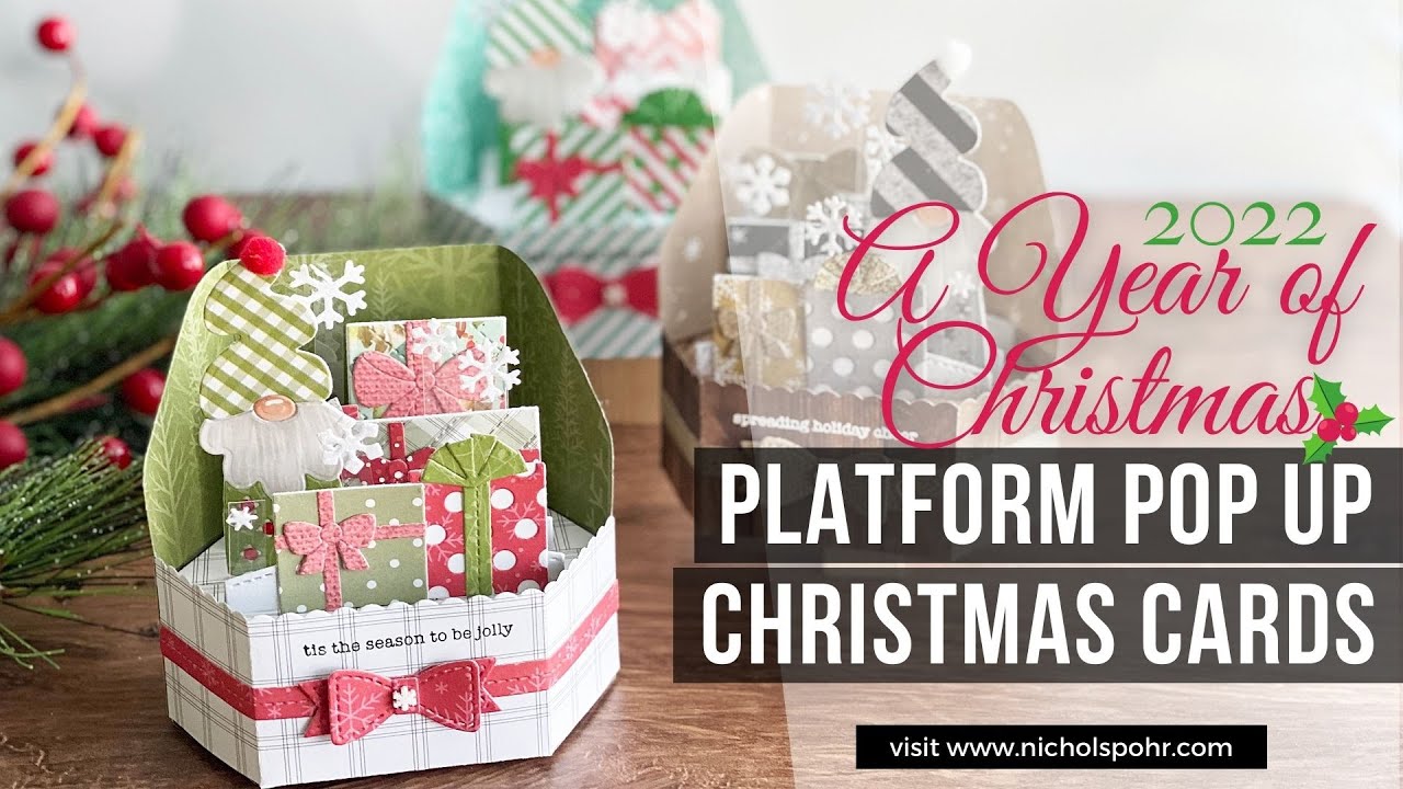 A Year of Christmas 2022 | Holiday Platform Pop Up Cards