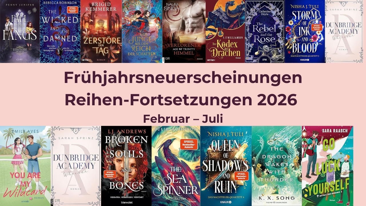 Reihen-Fortsetzungen 2026 💜 | Meine begonnenen Buchreihen (Februar–Juli)