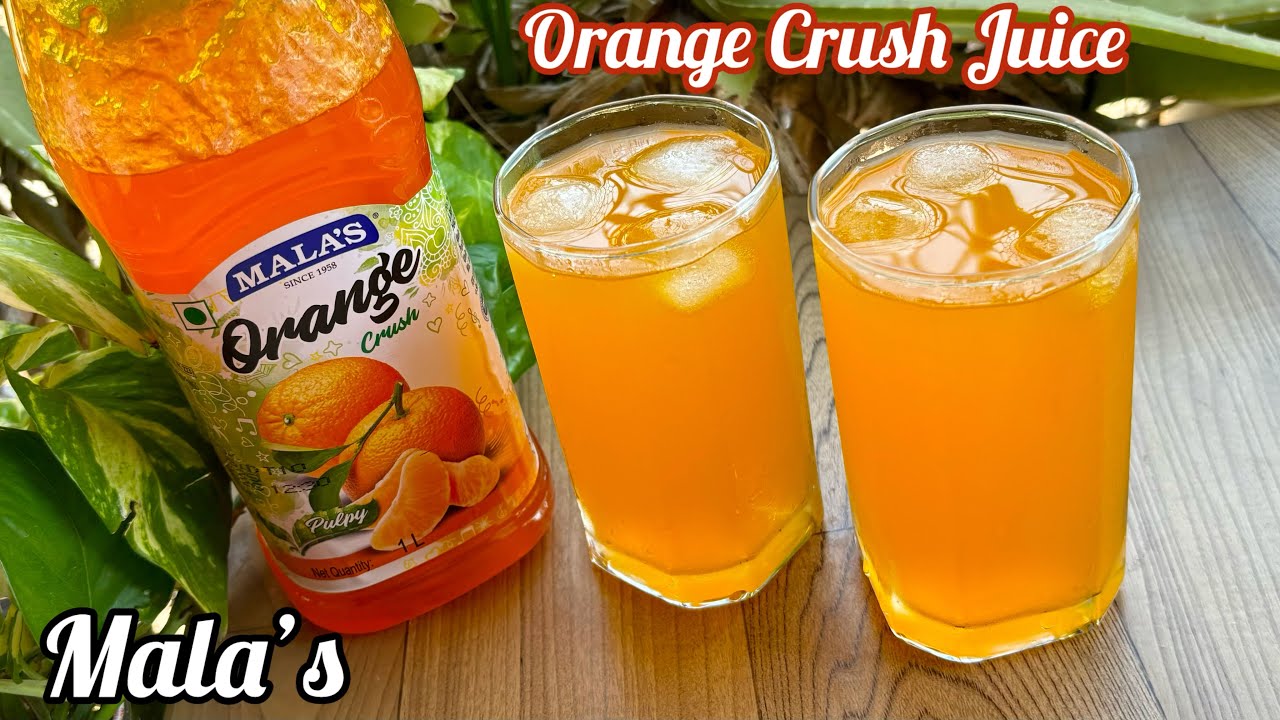 Mala&rsquo;s Orange Crush Juice Recipe | How to make Instant Orange Juice with Mala&rsquo;s Orange Crush