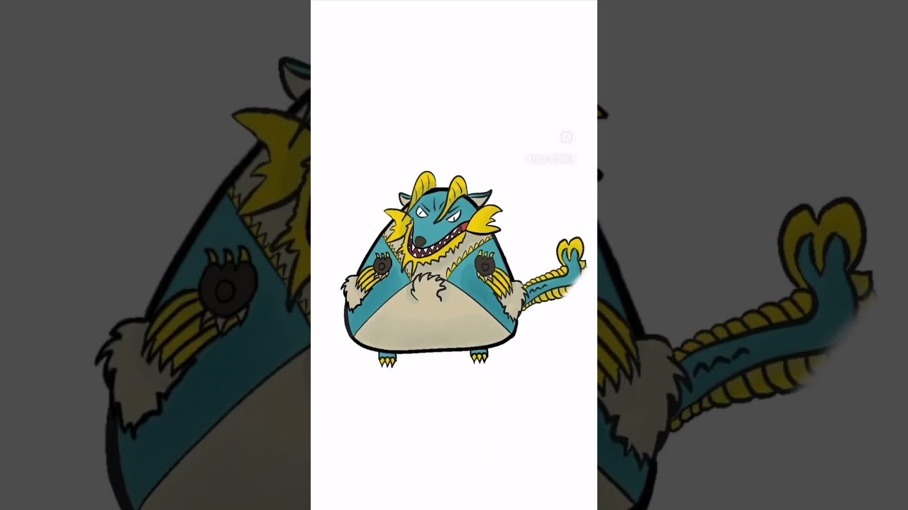 Drawing monster hunter monsters in triangle 