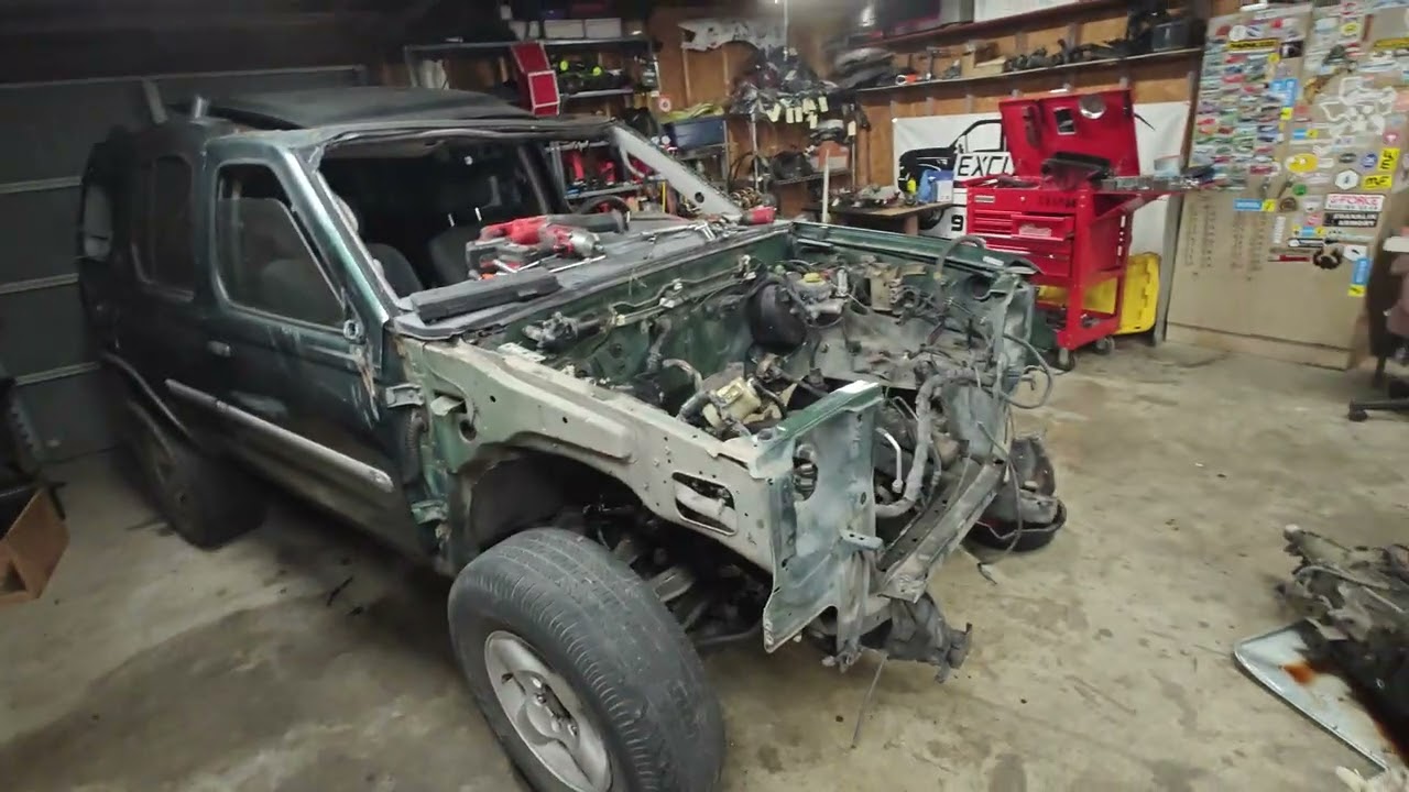 Engine and transmission removed from #9