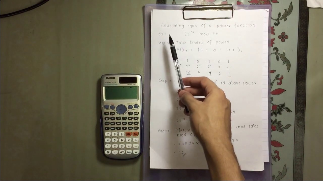 How to calculate mod of a power function
