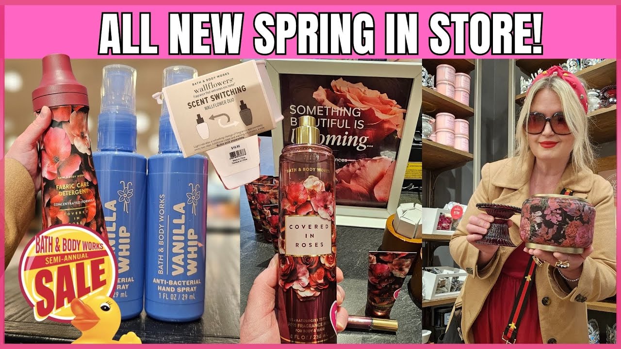 В магазине Bath & Body Works появилась НОВАЯ ВЕСЕННЯЯ КОЛЛЕКЦИЯ | УКРАШЕНА РОЗАМИ И МНОГОЕ ДРУГОЕ...