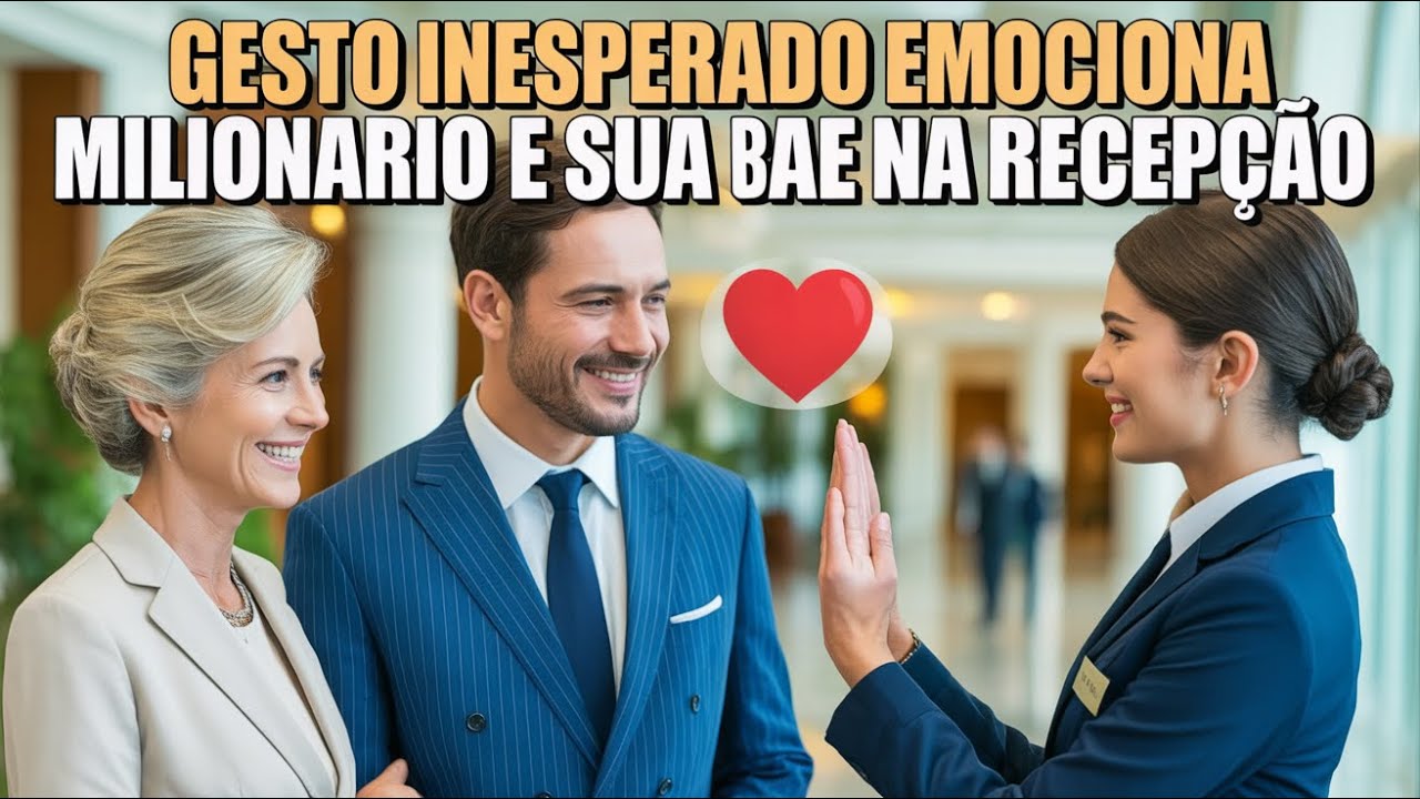Emocionante momento: recepcionista tímida surpreende mãe surda de milionário em gesto incrível!