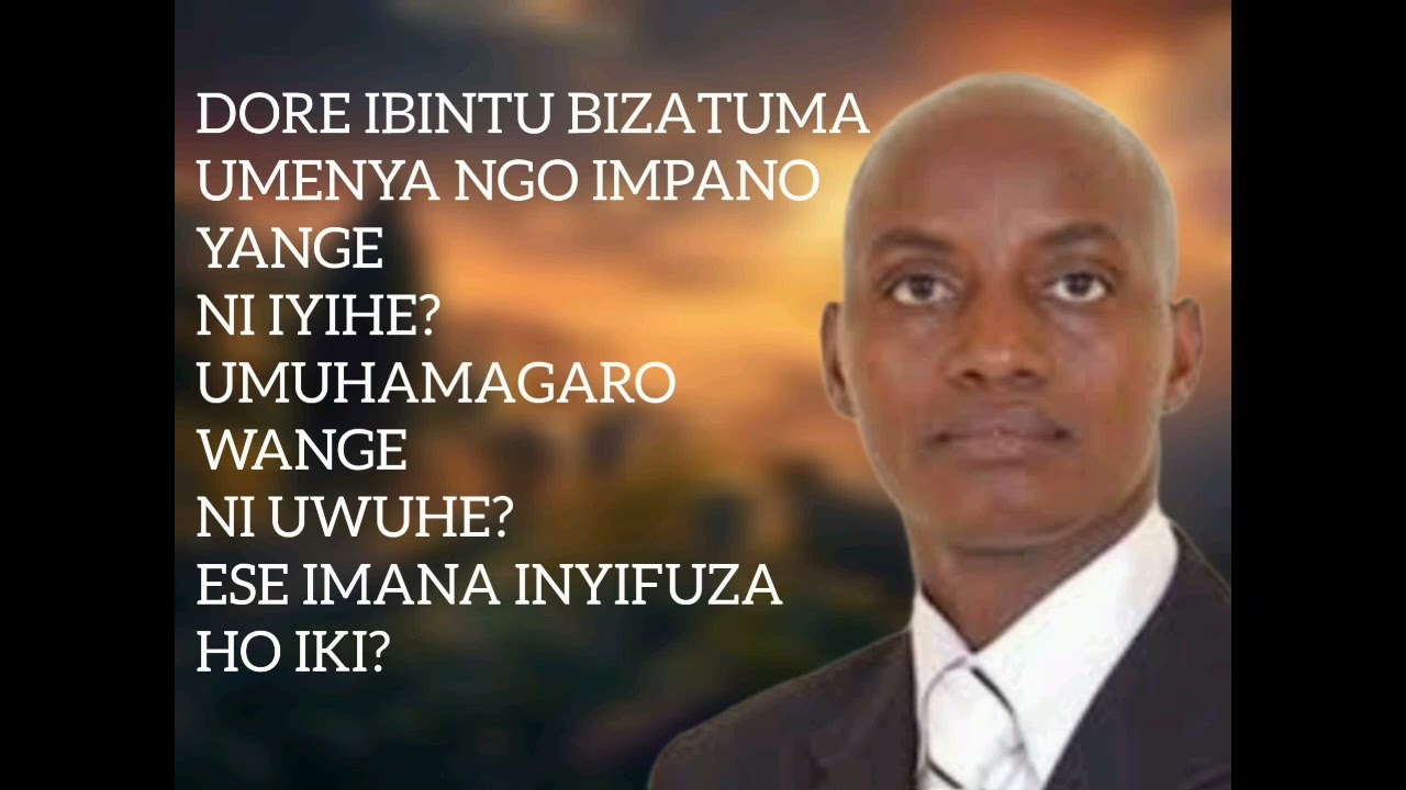 UKWIYE KUBA UMWIHARIKO KU IMANA by PASTOR DESIRE HABYARIMANA.