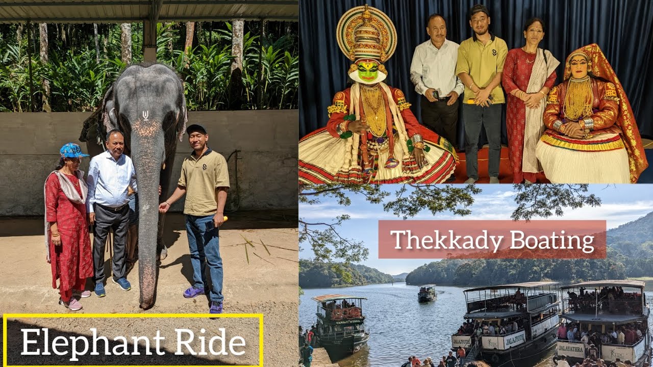 Best Places to Visit in Thekkady | Elephant Ride,Thekkady Boating,kathakali Dance | kerala Trip Ep.4