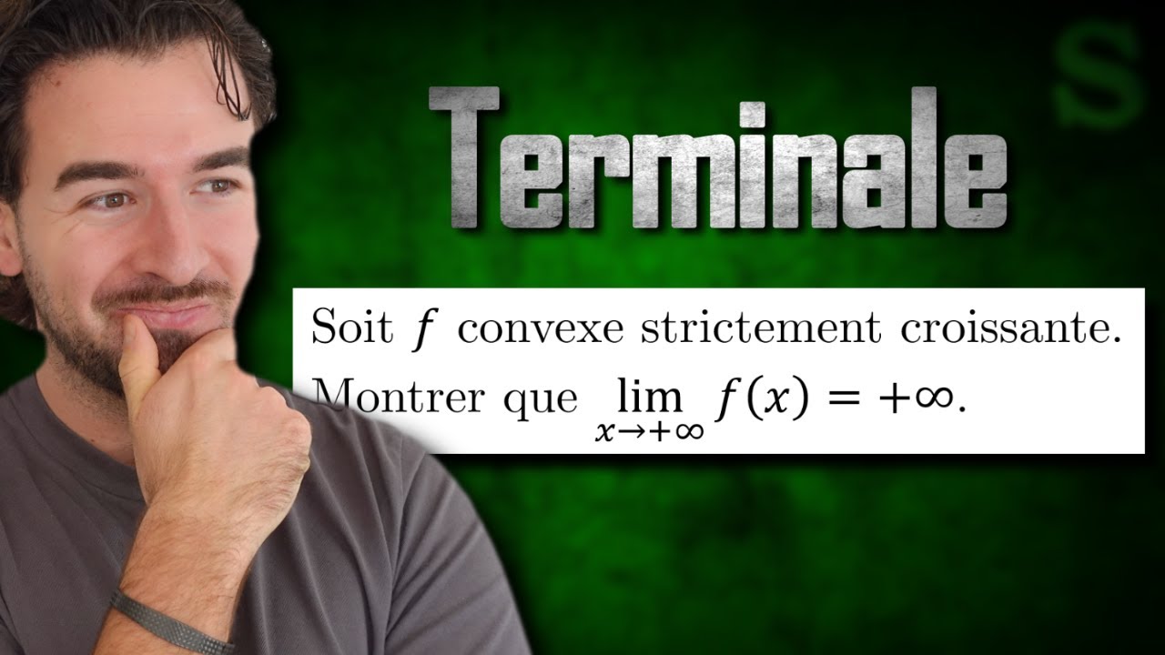 Convexité, dérivation, limite de fonction, équation de tangente