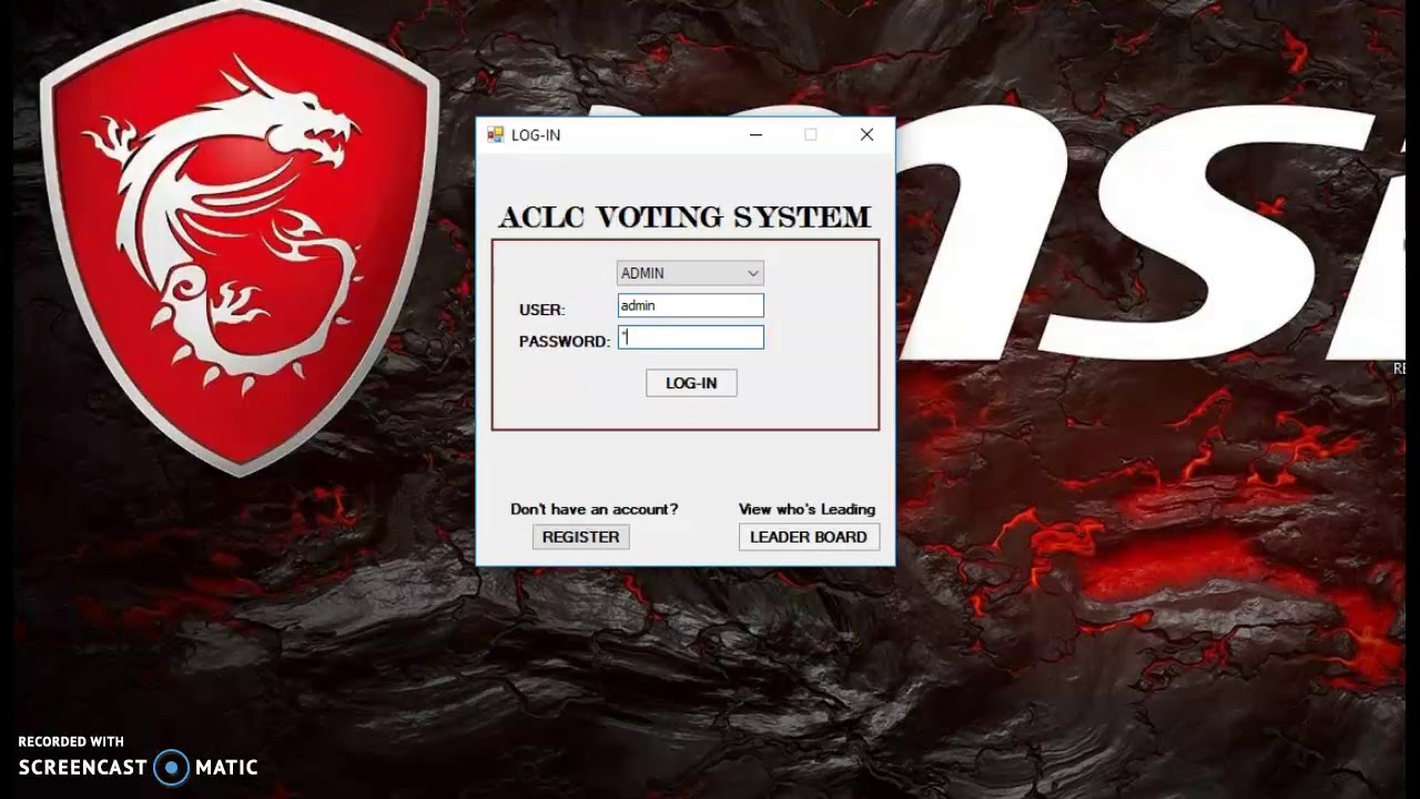 VB.NET VOTING SYSTEM