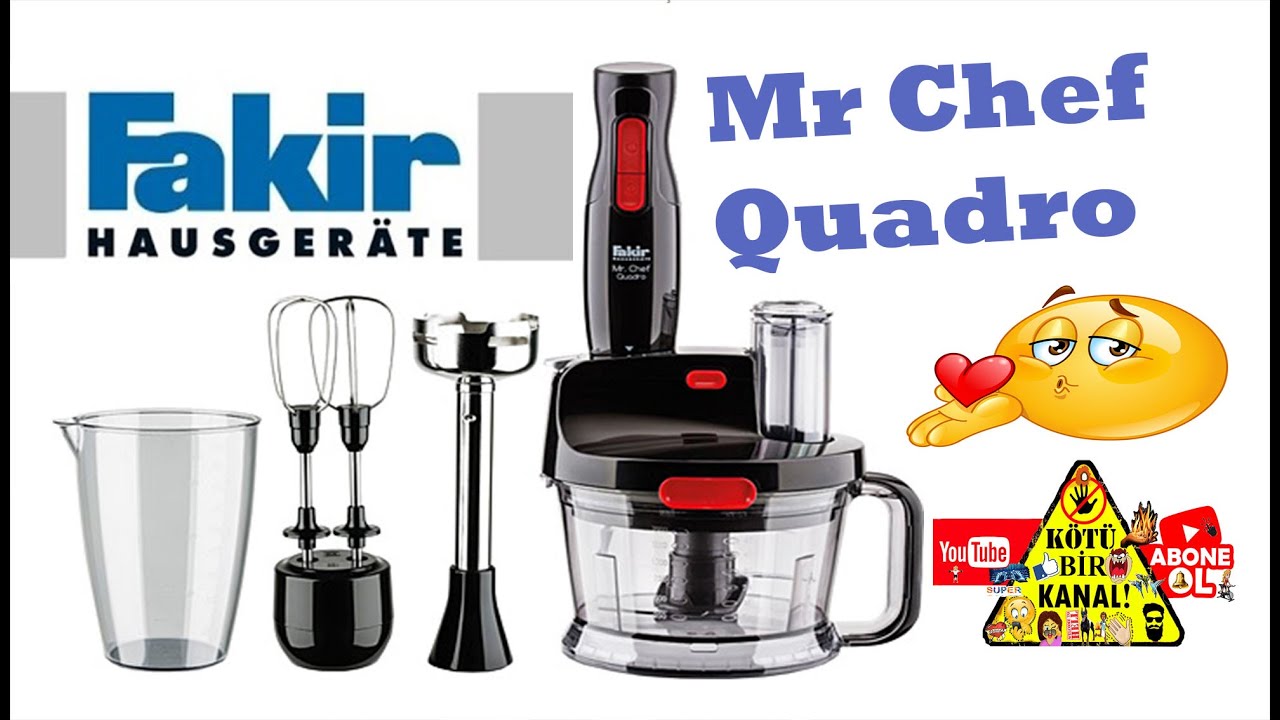 Fakir Mr Chef Quadro Blender Seti #fakir #blender #seti #mutfak #k&uuml;&ccedil;&uuml;k #ev #mr #chef #anneler #g&uuml;n&uuml;