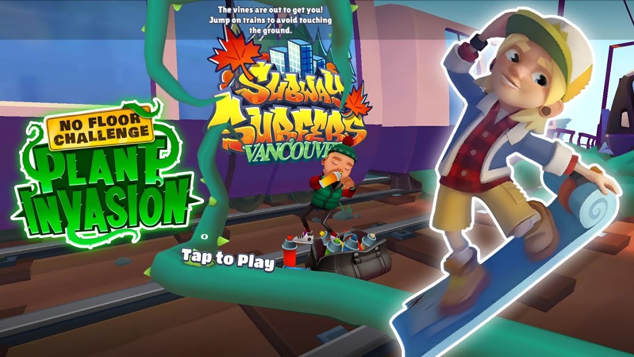 SUBWAY SURFERS PLANT INVASION 🌱NO FLOOR CHALLENGE IN VANCOUVER 2024 || SUBWAY SURFERS ICELAND 2024