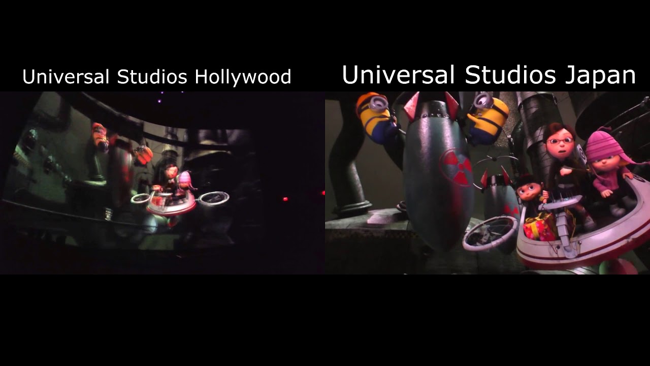 Despicable Me Minion Mayhem - Universal Studios Hollywood vs Universal Studios Japan (Comparison)