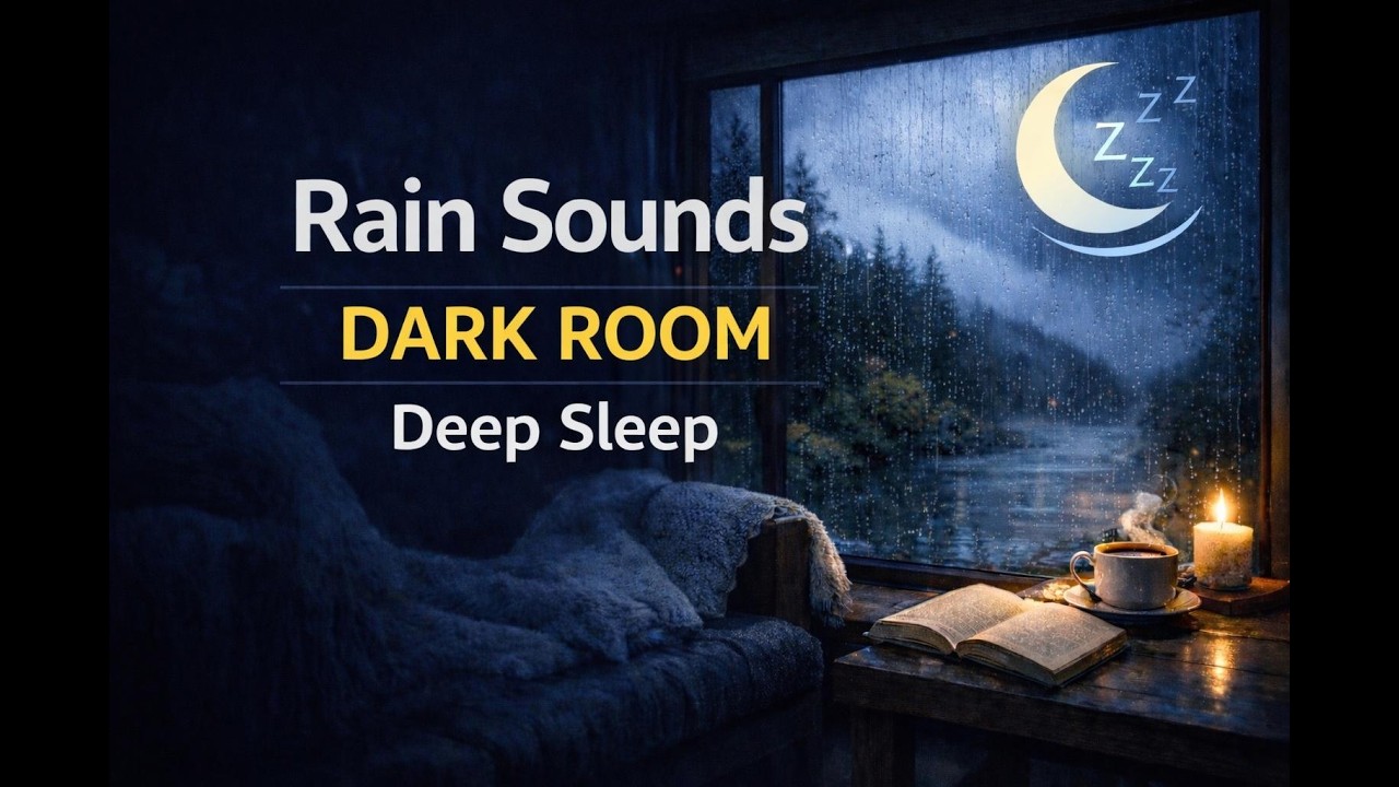 Cozy Rainy Night by the Window  | Deep Sleep, Relax & Stress Relief