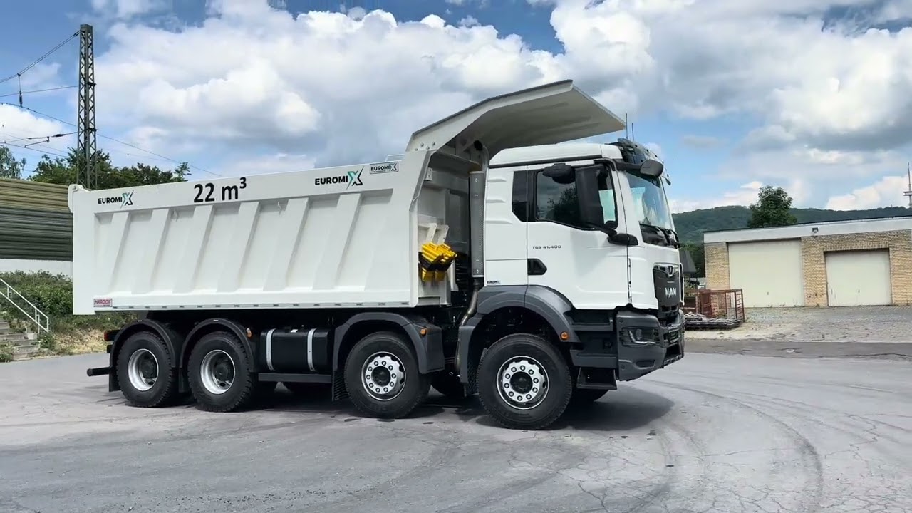 💥 Euromix MTP TMK 22m³ – Eckige Mulde auf MAN TGS 41.400 BB 8x4