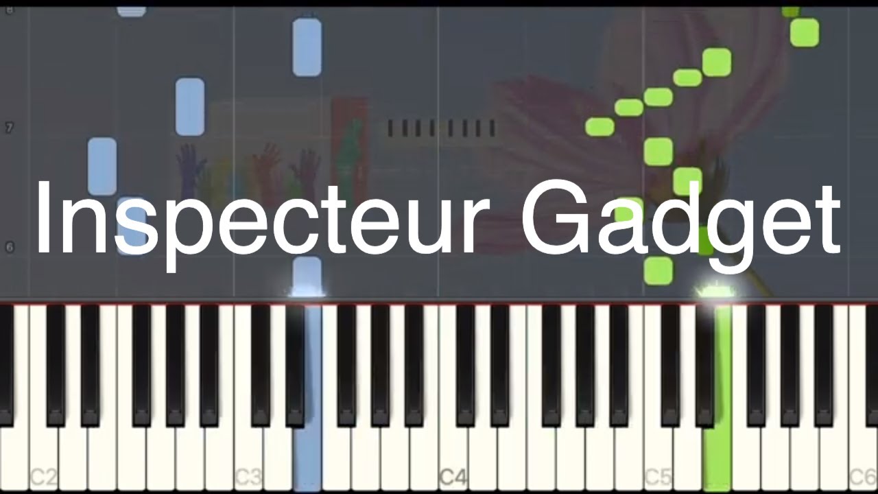 Dessin animé - Inspecteur gadget - Medium piano tuto