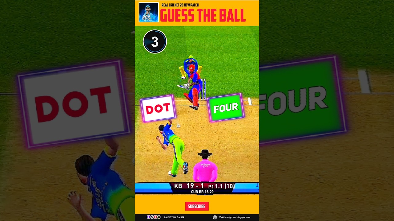 Guess The Ball Challenge 🔥 Real Cricket 20 #shorts