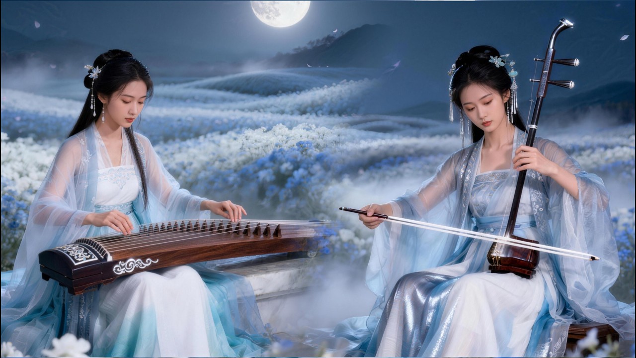 古箏二胡 · 月華清境｜舒緩助眠音樂・深度放鬆・冥想療癒睡眠｜Guzheng & Erhu Moonlight Serenity Sleep Music