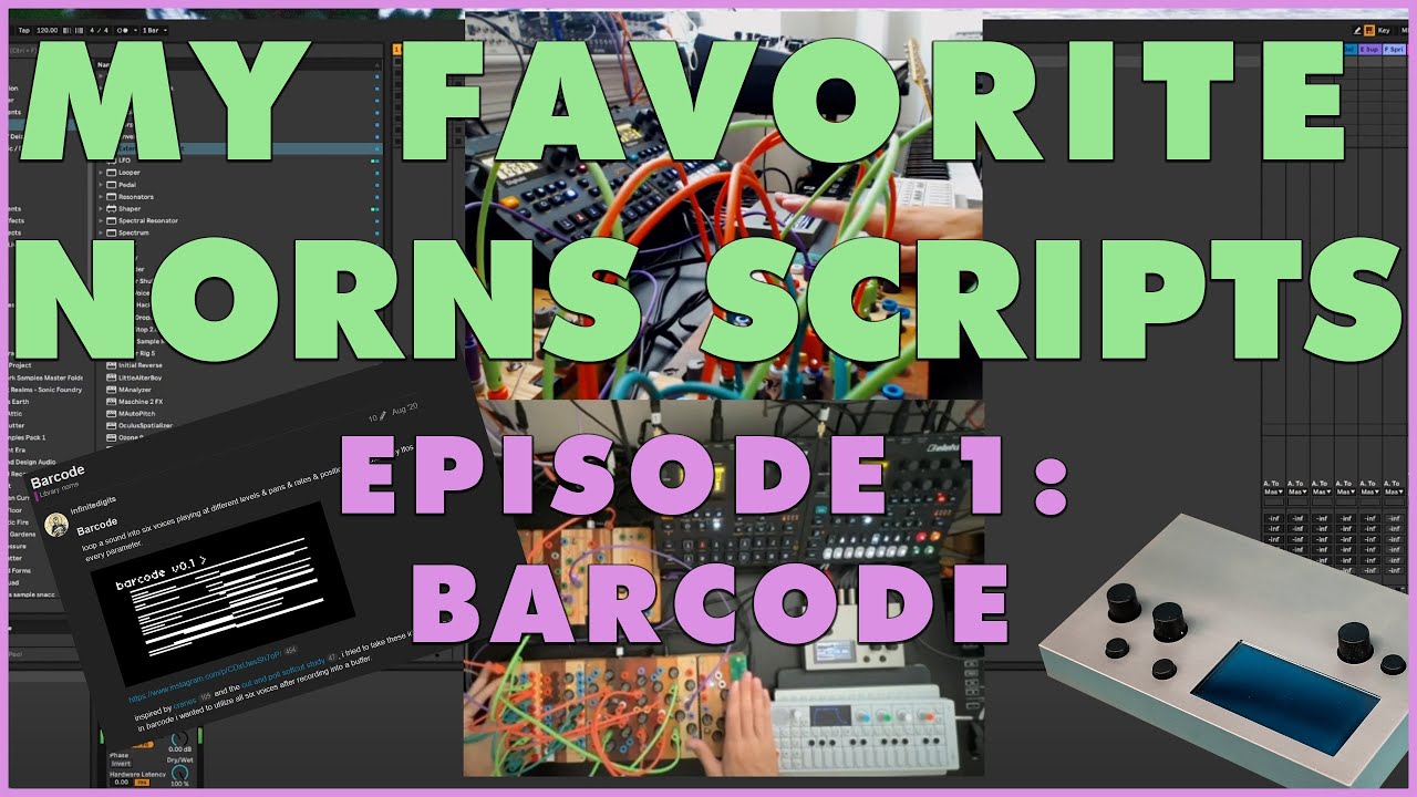 My Favorite Norns Scripts Episode 1: Barcode