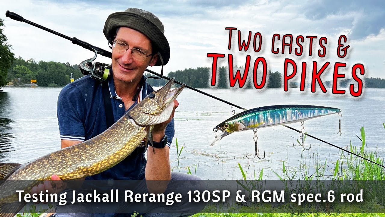 INCREDIBLE fishing in Finland! Two pikes with two casts on Jackall Rerange 130SP | Pike fishing
