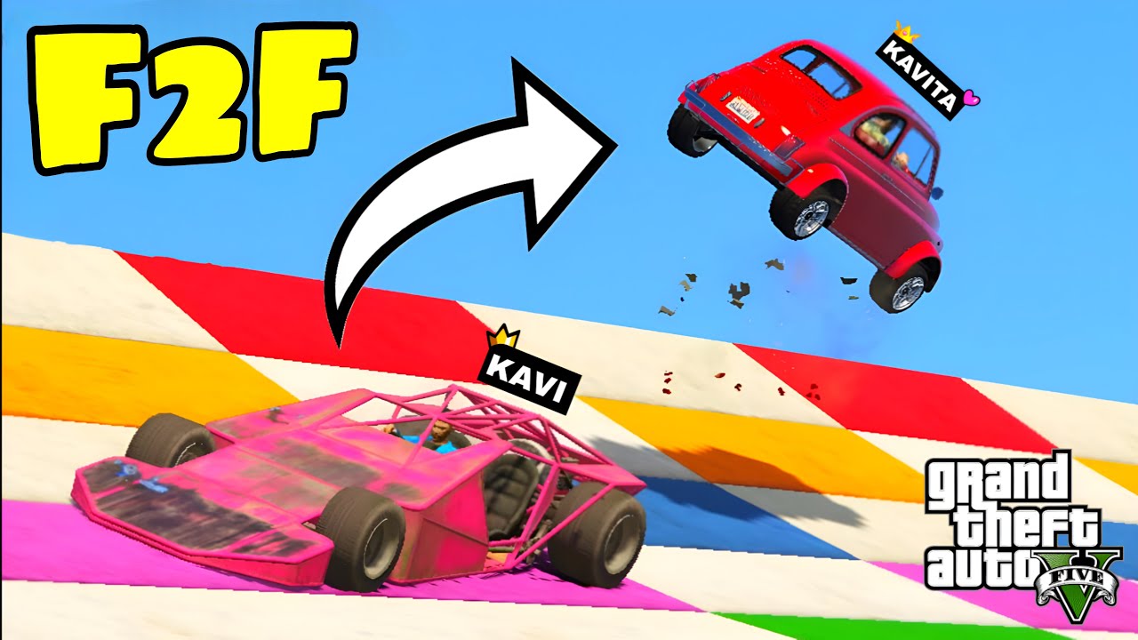 KAVI vs KAVITA FIGHT IN GTA 5 FACE 2 FACE RACE CHALLENGE IN HINDI