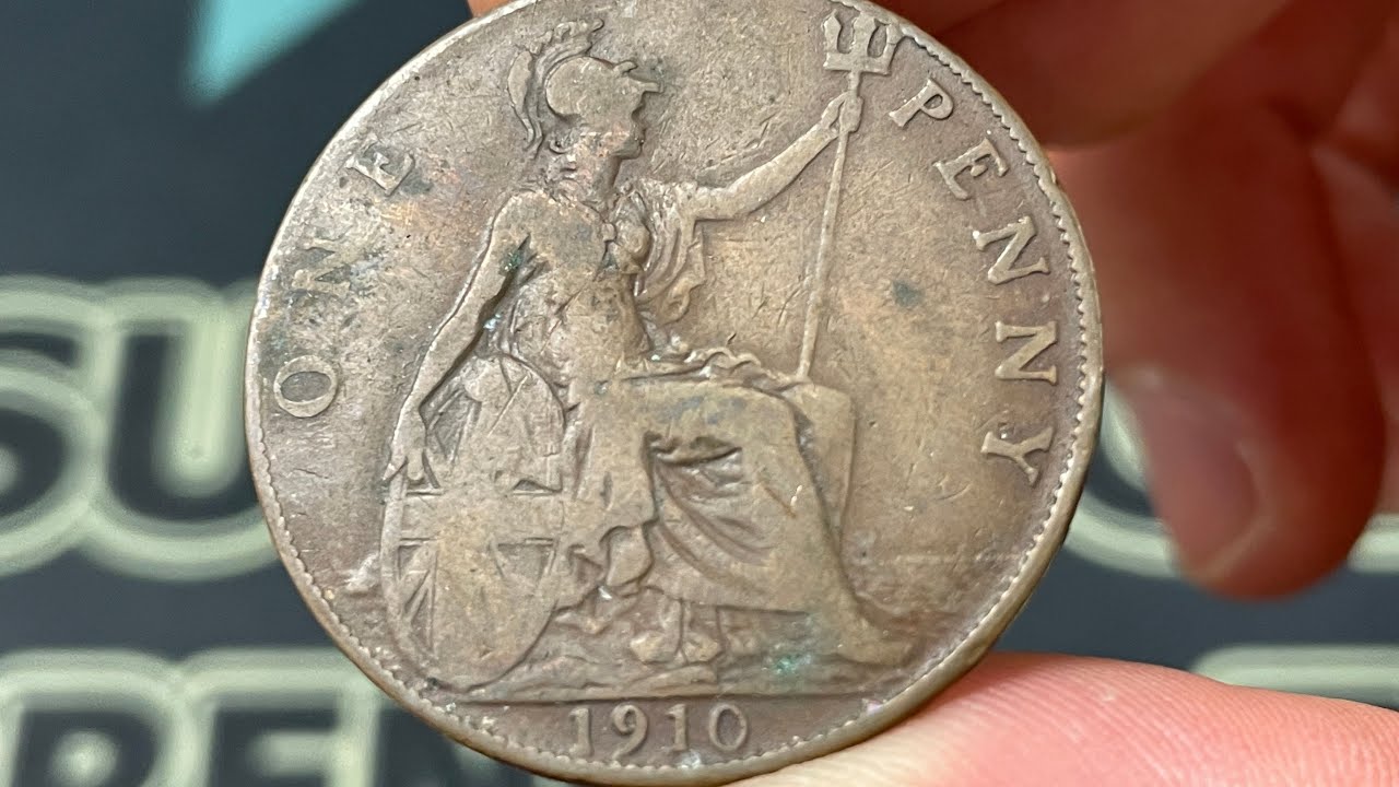 1910 United Kingdom One Penny Predecimal Coin &bull;&nbsp;Values, Information, Mintage, History, and More