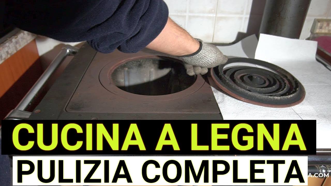 Come pulire a fondo la CUCINA A LEGNA (senza sporcare casa)!