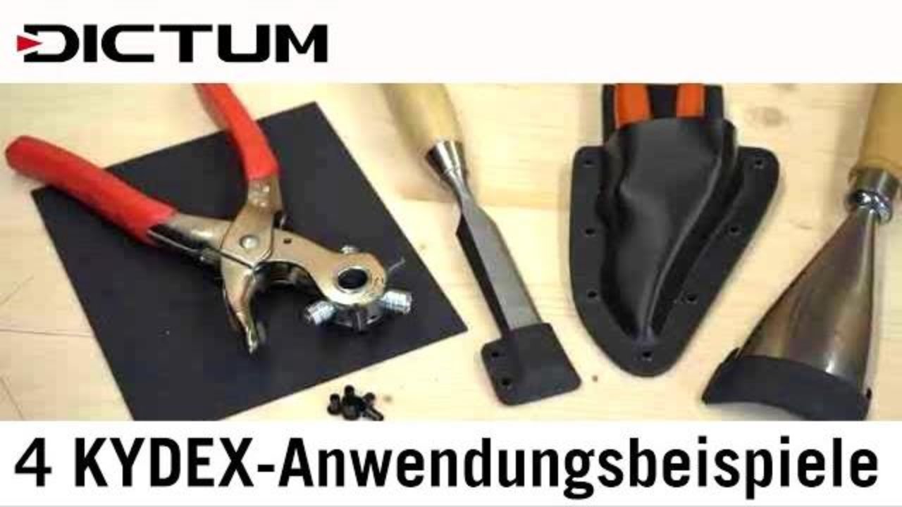 Kydex - 4 Beispiele - Scheiden, Holster und mehr selber machen