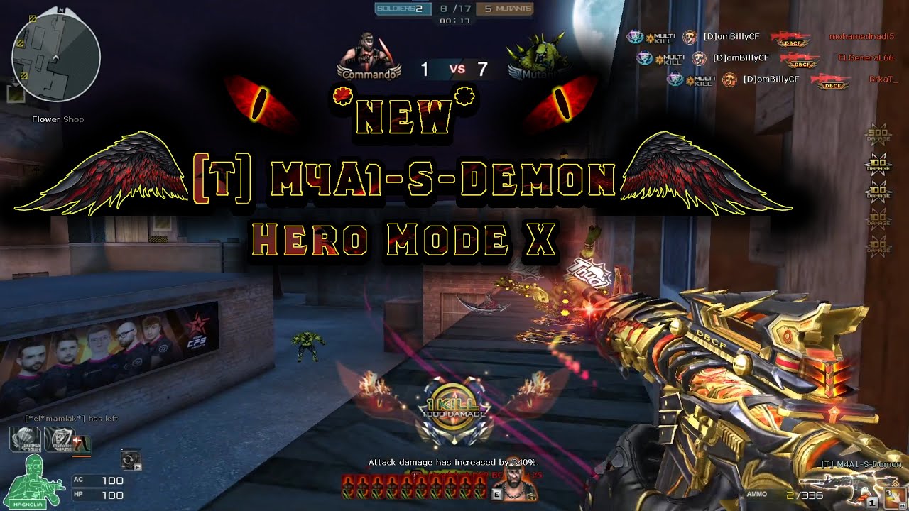 Crossfire West | *NEW* [T] M4A1-S-Demon | Hero Mode X