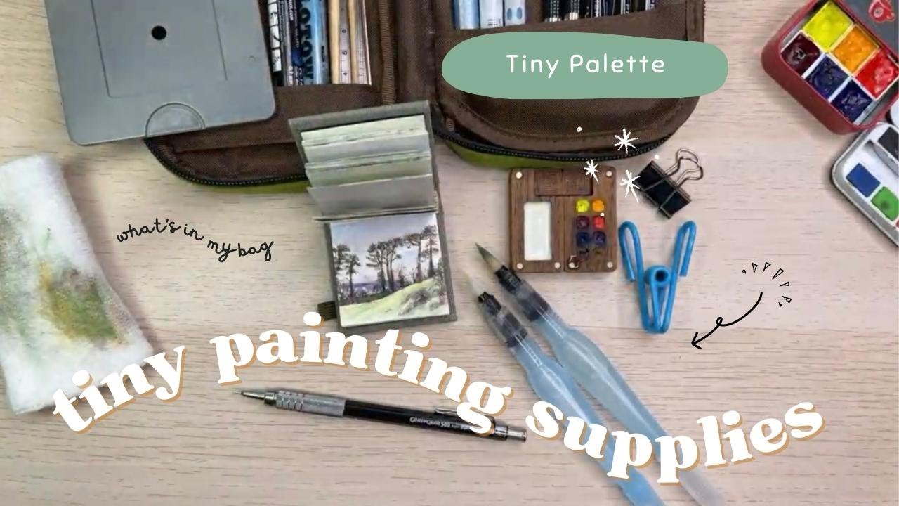 Travel Watercolour Supplies for TINY PAINTING (answering your questions!)