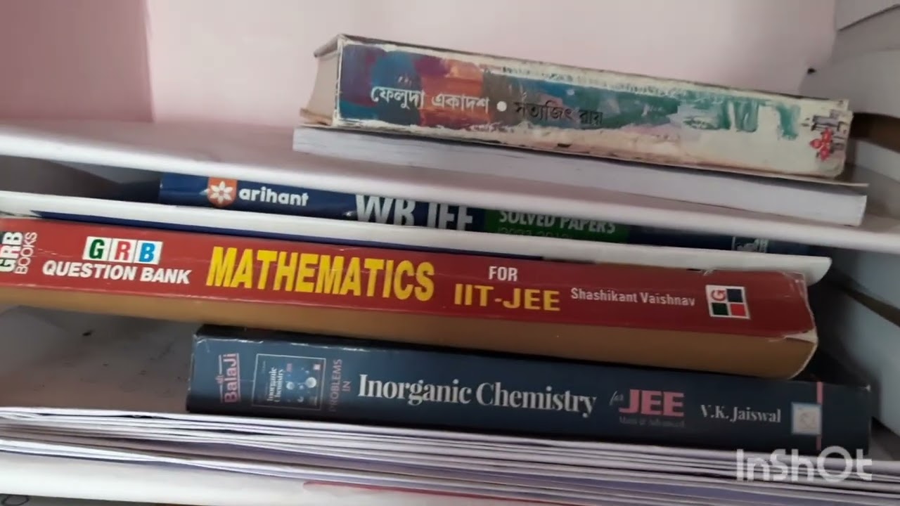 Book Shelf of Devdutta Majhi (Jee topper)...If you want to see the inside of any book please comment