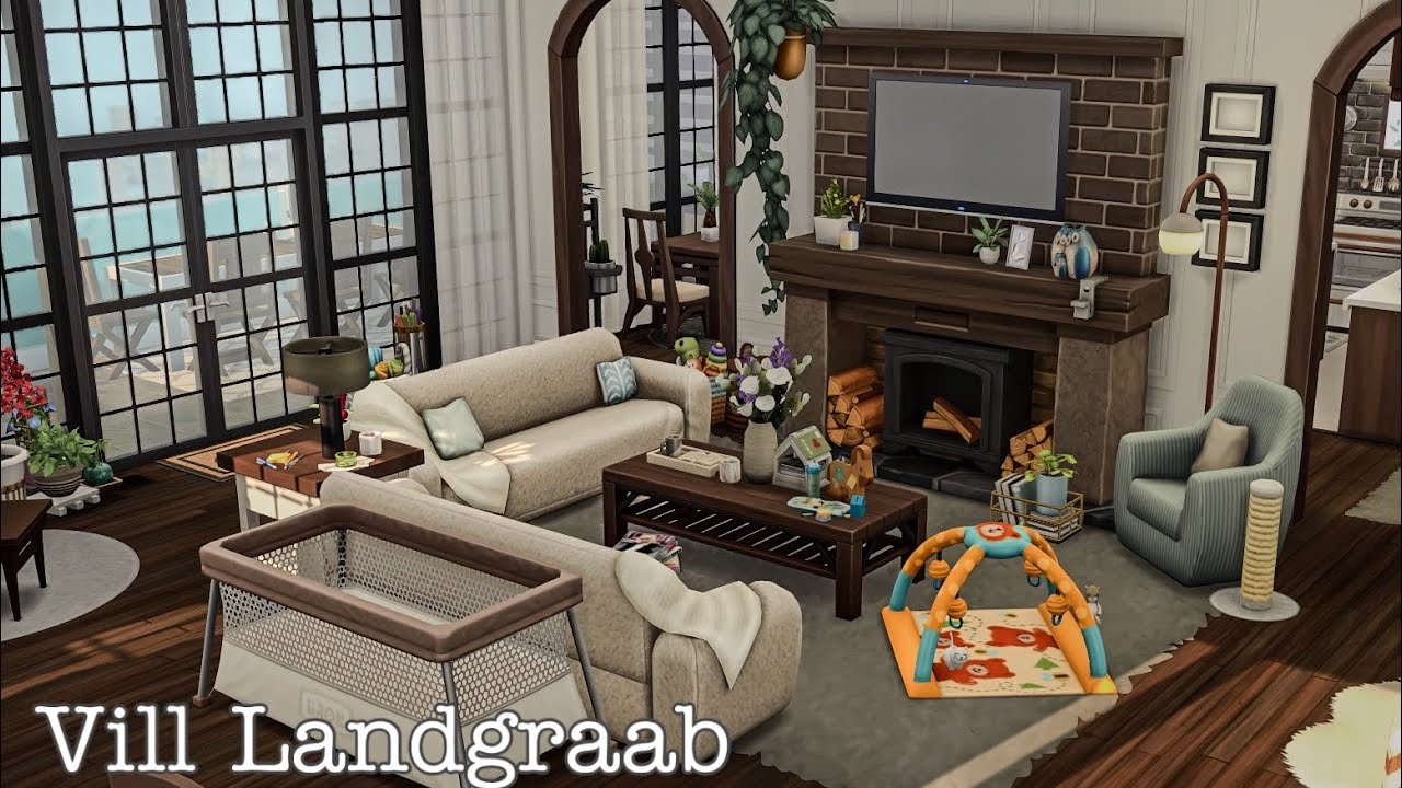 Two Story Apartment For A Big Family | The Sims 4 Speed Build: Apartment Renovation
