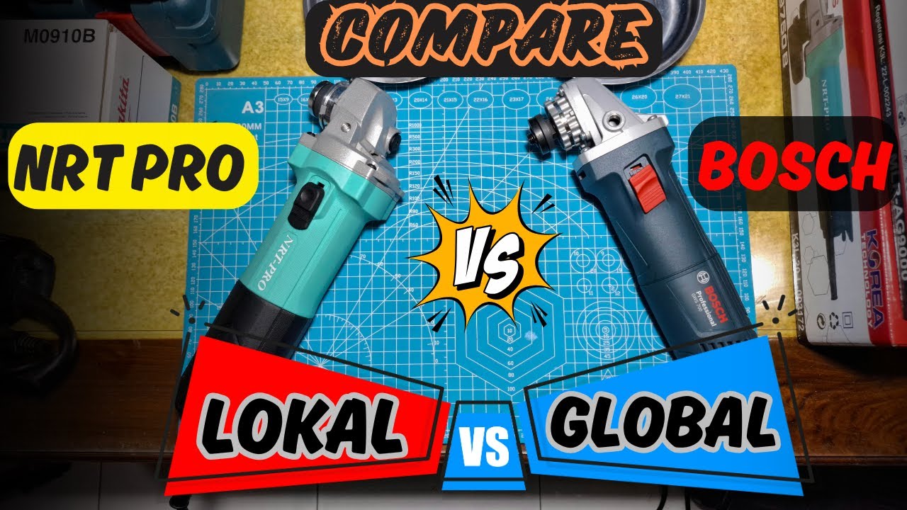 Compare Gerinda NRT PRO 9750D VS BOSCH GWS700 || Brand Lokal Pun Gamau Kalah...!!!