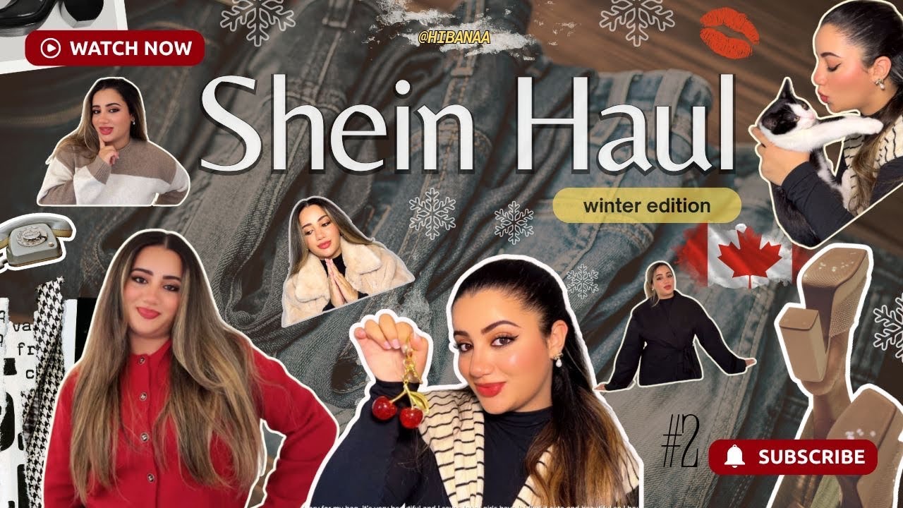 Ready for Winter with SHEIN 🛍️❄️🇨🇦|| 😍‎تجربتي مع لوكات الشتاء من شي إن ✨