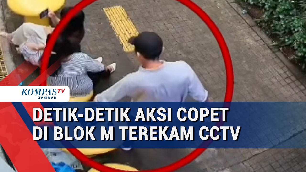 Viral! Aksi Copet Terekam CCTV di Blok M Saat Korban Asyik Selfie