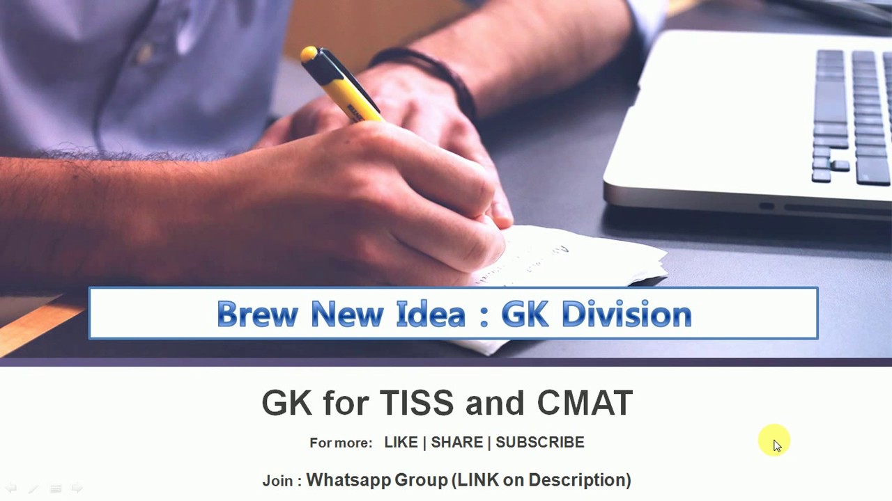 GK for TISS and CMAT : #1 (Organisations)