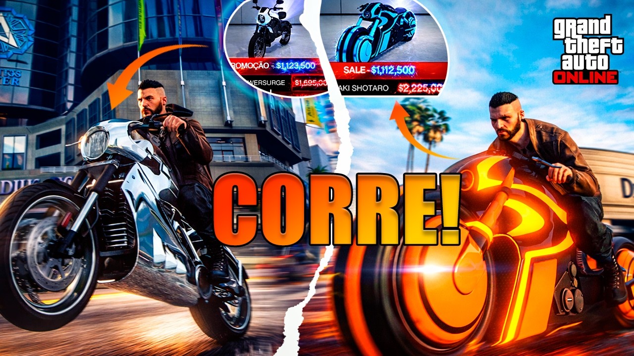 AS MELHORES MOTOS DO GTA ONLINE FICARAM COM DESCONTO!